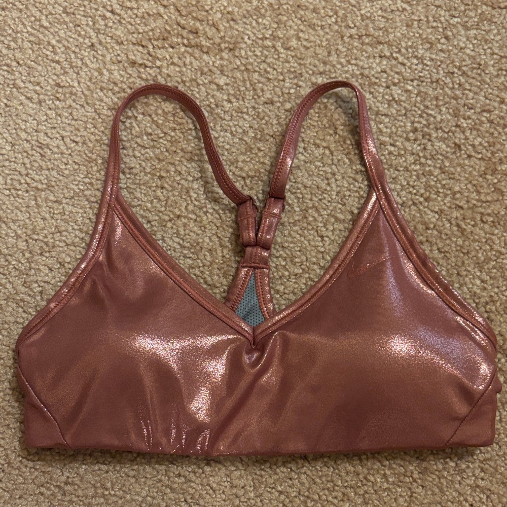 Nike Metallic Rose Sports Bra